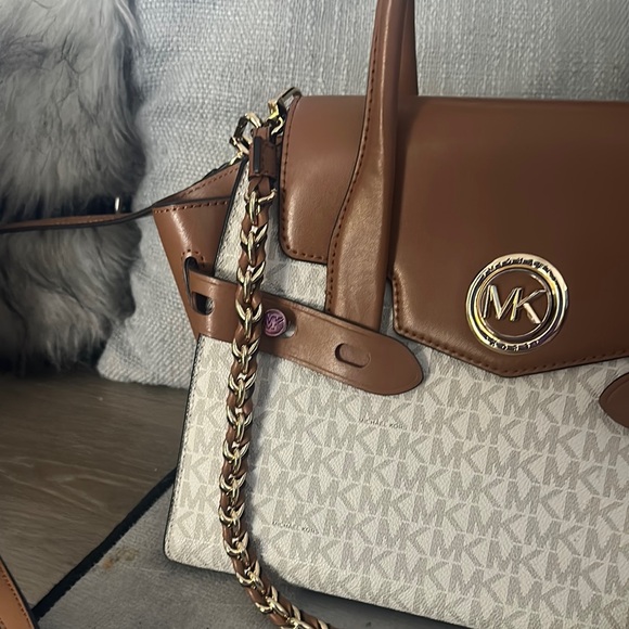 Michael Kors Brown and Cream Satchel Bag - Picture 2 of 7